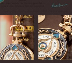 画像6: 【HSR 128pt】崩壊:スターレイル アベンチュリン 懐中時計風バッグチャーム【予約180日以内】 (6)