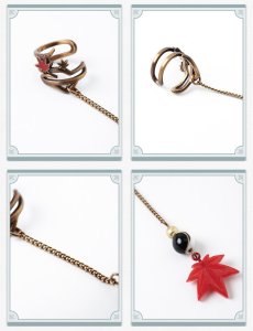 画像11: 【HSR 90pt】崩壊：スターレイル　丹恒イメージ　アクセサリー（イヤーカフ、ネックレス） (11)