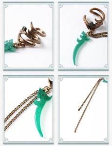 画像12: 【HSR 90pt】崩壊：スターレイル　丹恒イメージ　アクセサリー（イヤーカフ、ネックレス） (12)