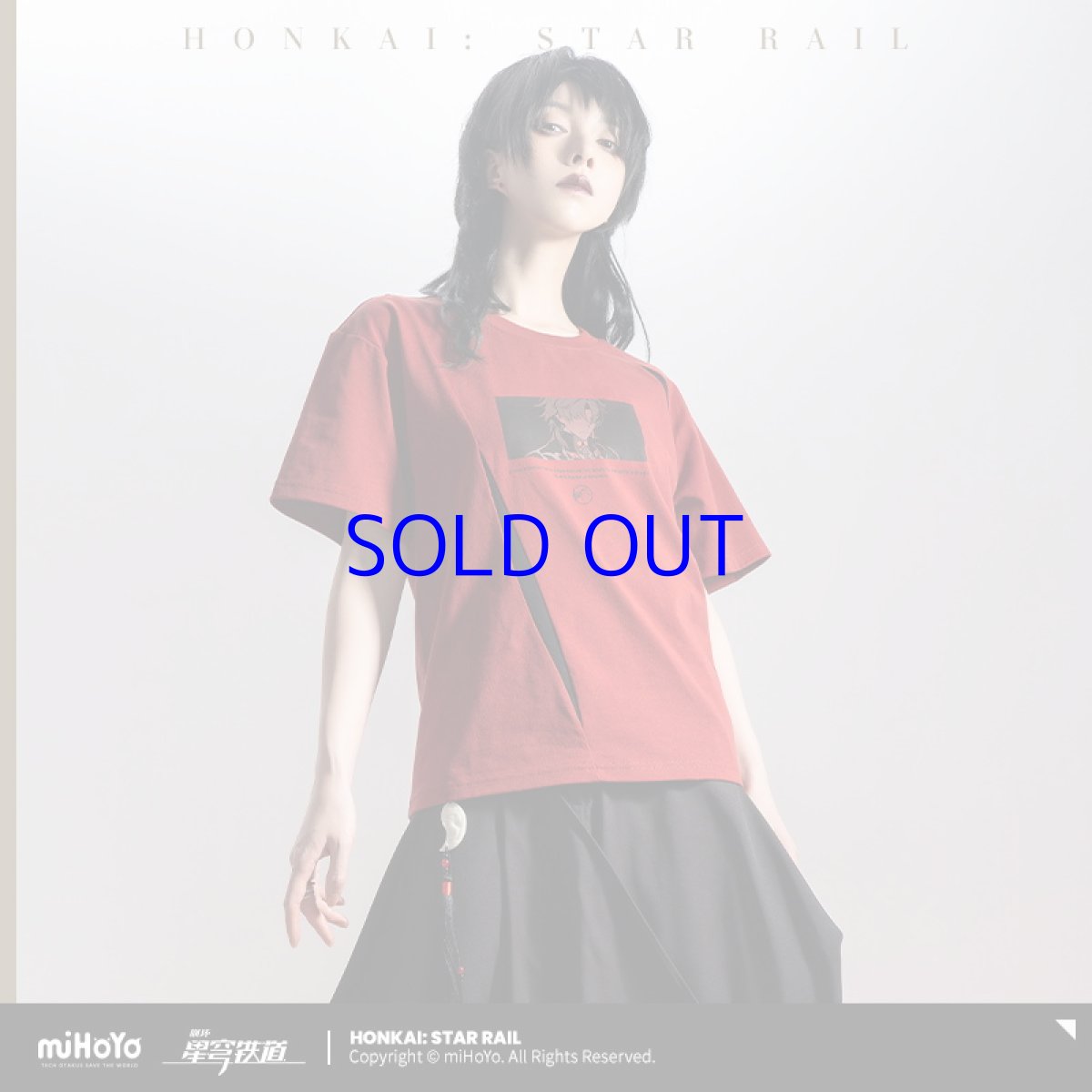 画像1: 【HSR 149pt】崩壊：スターレイル　刃イメージ　Tシャツ・A (1)