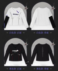 画像2: 【HSR 249pt】崩壊：スターレイル　黄泉イメージ　Tシャツ　特典アクスタ付き (2)