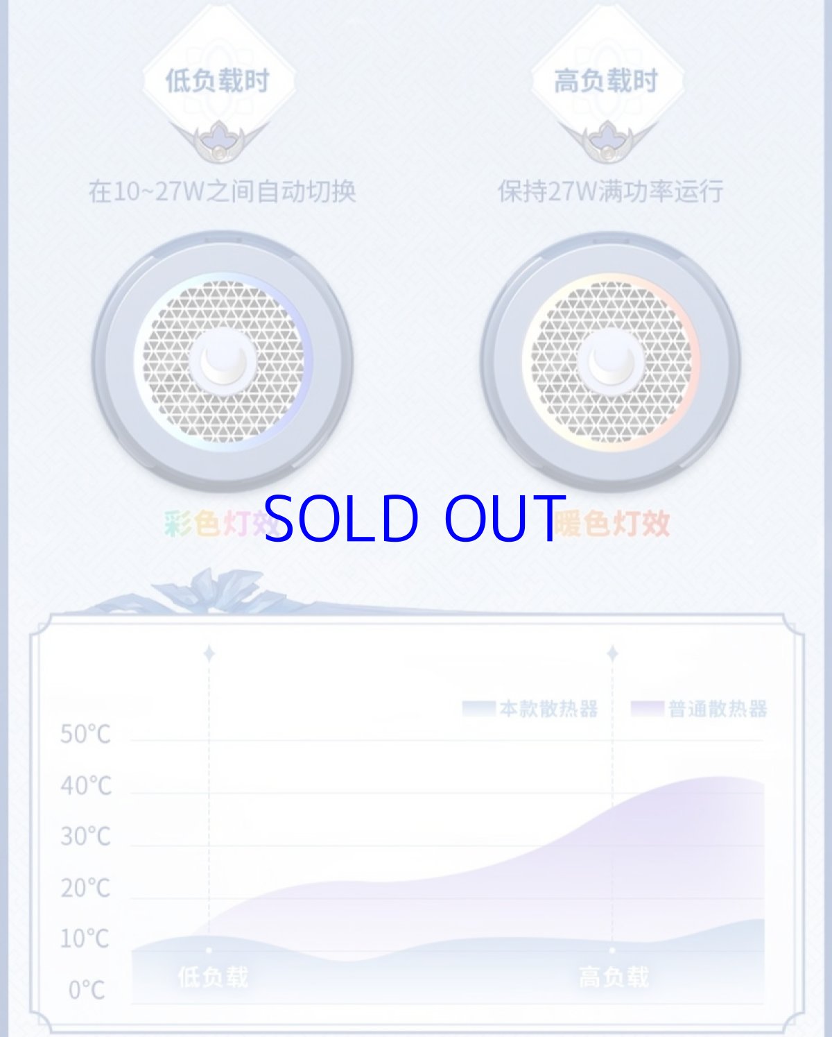 画像8: 【HSR 259pt】崩壊：スターレイル　鏡流モチーフ　スマホ冷却ファン (8)