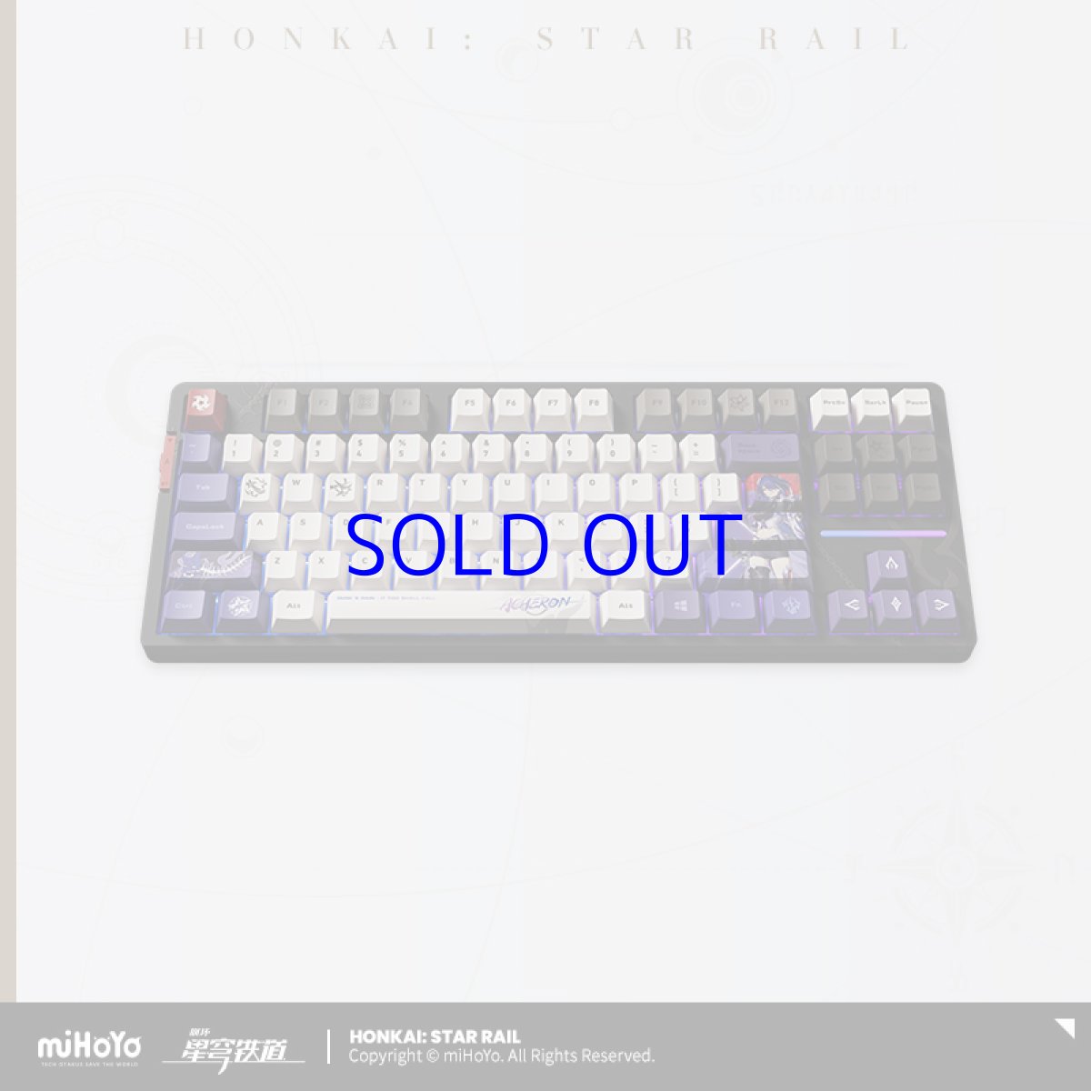 画像2: 【HSR 768pt】崩壊:スターレイル 黄泉 87キーメカニカルキーボード【特殊航空便、船便】 (2)