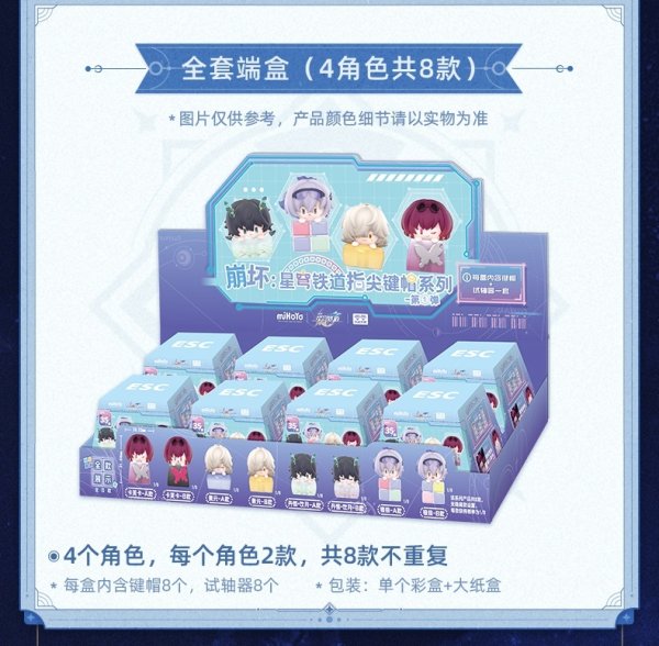崩壊：スターレイル キーキャップVol.1 8点セット｜HAKUTEA