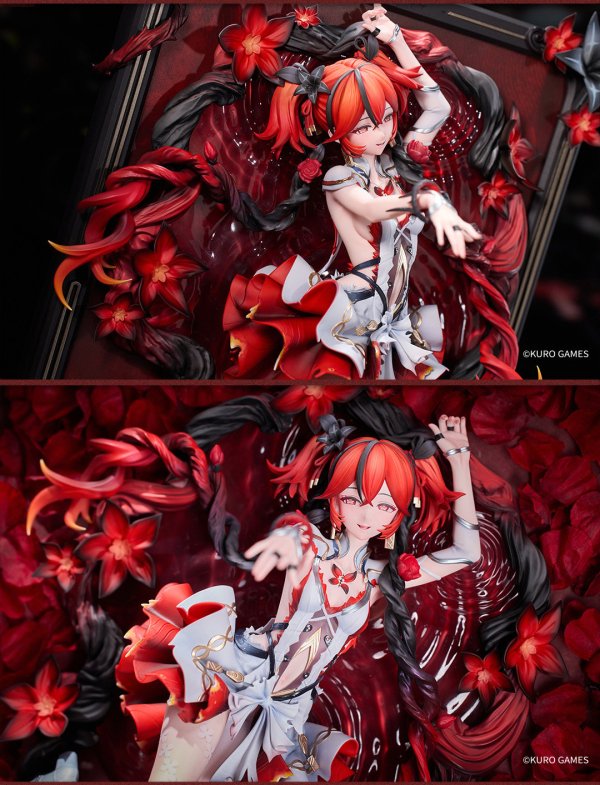 鳴潮　ツバキ　椿　グッズセット(中古) 鳴潮 ツバキ・咲き乱れる紅椿 1/7 フィギュア 特典カード付き【予約