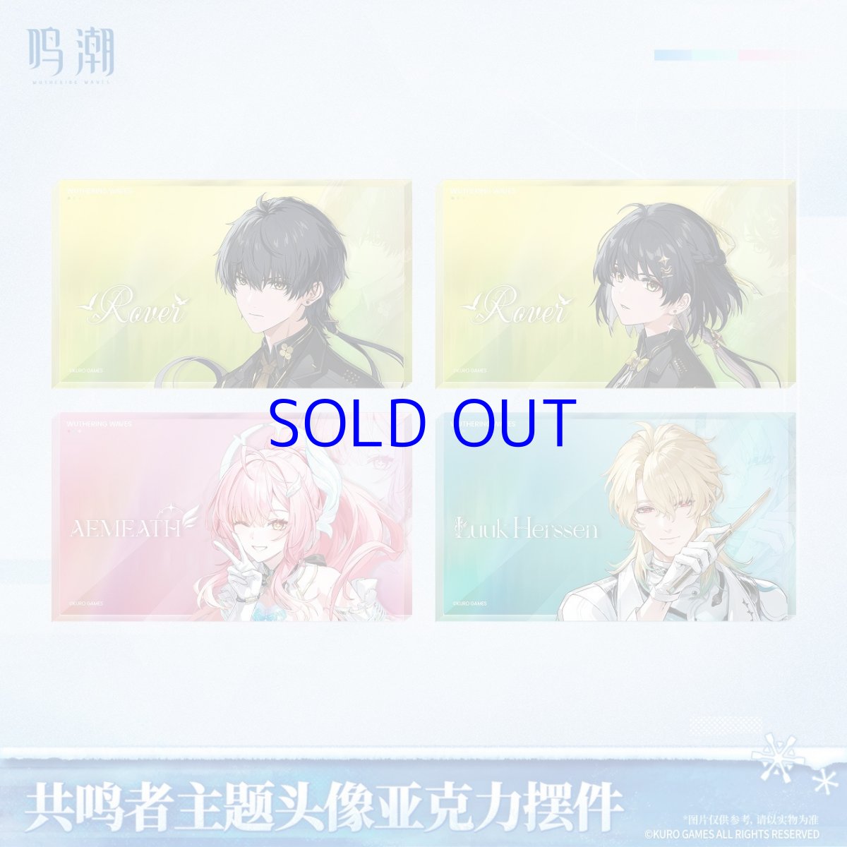 画像1: 鳴潮　キャラアイコン　アクリルブロック【予約180日以内】 (1)