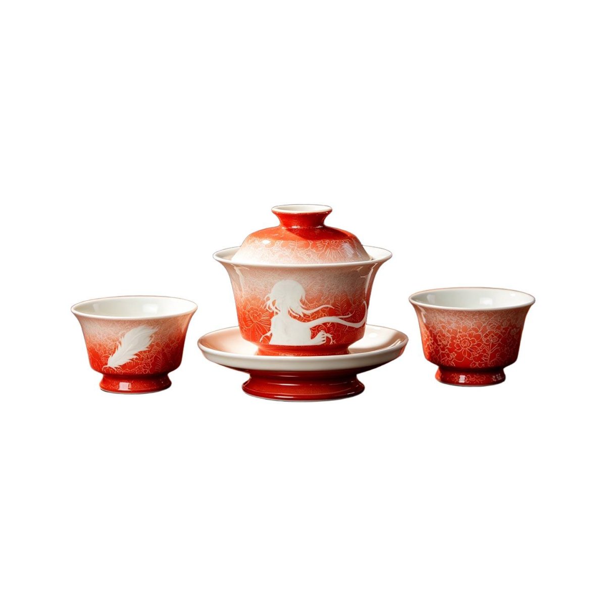 画像4: 鳴潮×景徳鎮コラボ　長離イメージ　茶器セット【数量期間限定】【予約2月下旬】 (4)