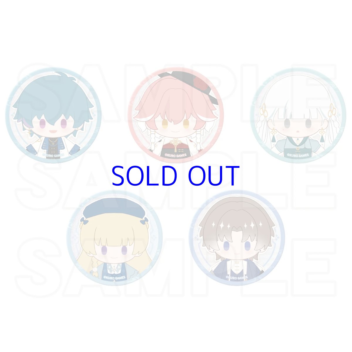 画像2: 鳴潮　綺夢幻影　ちびキャラミニ缶バッチセット (2)