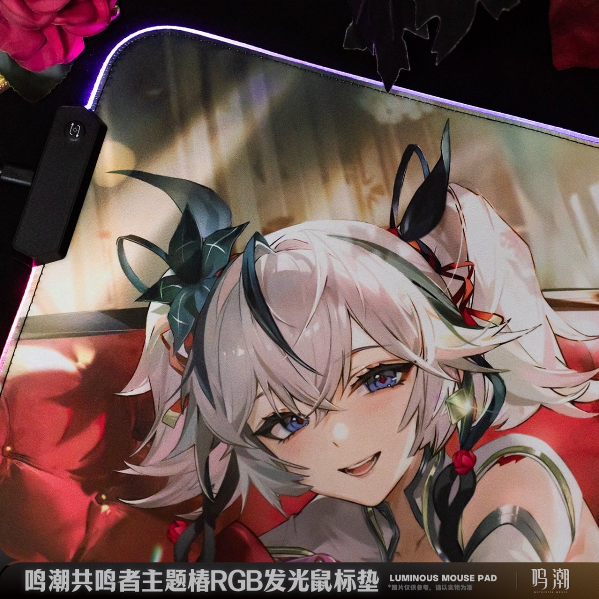 画像2: 鳴潮　ツバキ　発光RGBデスクマット　マウスパッド (2)