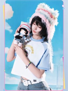 画像6: 鳴潮　心域回響　漂泊者イメージ　クロップドTシャツ（2種類）【予約180日以内】 (6)