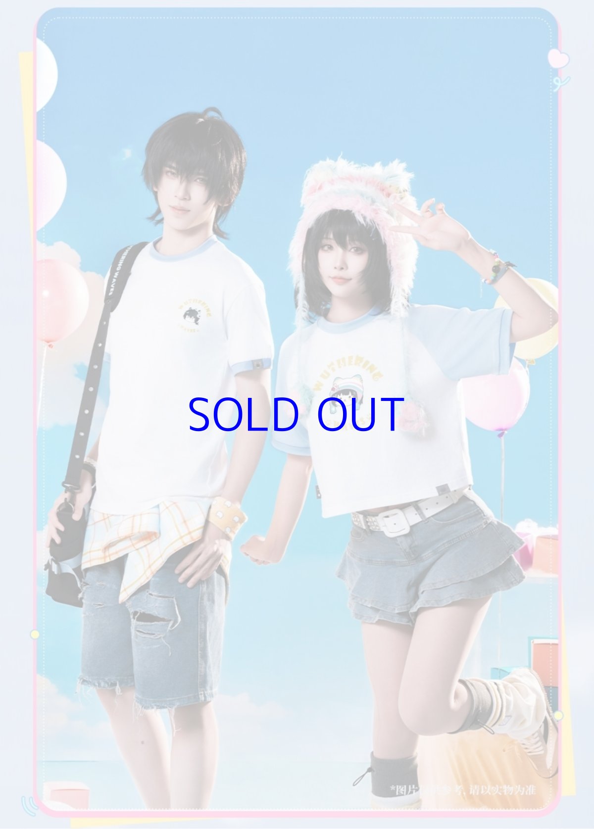 画像7: 鳴潮　心域回響　漂泊者イメージ　クロップドTシャツ（2種類） (7)