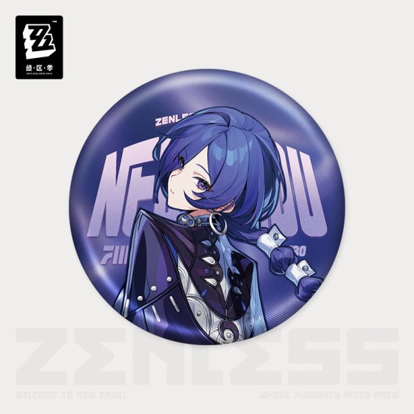 ZZZ 20pt】ゼンレスゾーンゼロ 立ち絵 缶バッジ クランプスの黒枝