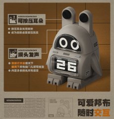 画像8: 【ZZZ 299pt】ゼンレスゾーンゼロ　ボンプ　デジタルカレンダー時計【特殊航空便、船便】【予約3月下旬】 (8)