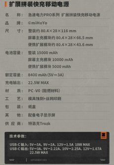 画像18: 【ZZZ 169pt】ゼンレスゾーンゼロ　急速電力Pro　5000mAh直挿し型モバイルバッテリー（2種類）【特殊航空便、船便】【予約7月下旬】 (18)