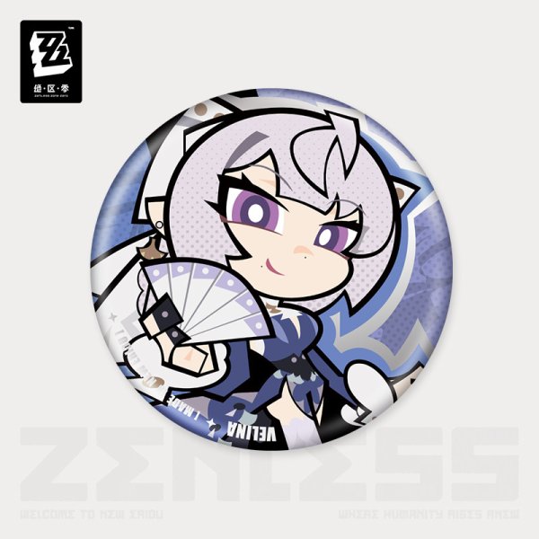 ZZZ 16pt】ゼンレスゾーンゼロ ちびキャラ缶バッジ 外務計策局 - HAKUTEA