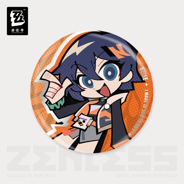 ZZZ 16pt】ゼンレスゾーンゼロ ちびキャラ缶バッジ パエトーン - HAKUTEA