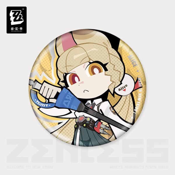 ゼンレスゾーンゼロ ちびキャラ缶バッジ 怪啖屋 - HAKUTEA