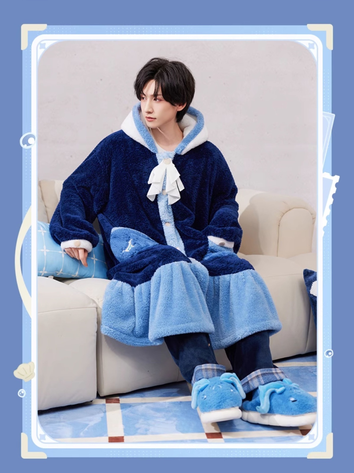 画像9: 【原神 299pt】原神 ヌヴィレットイメージ ルームガウン【予約2026年3月】 (9)