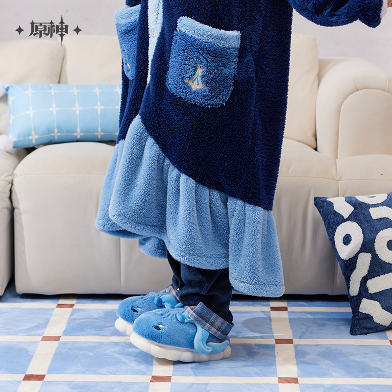 画像5: 【原神 98pt】原神 ヌヴィレットイメージ ルームシューズ【予約2026年3月中旬】 (5)