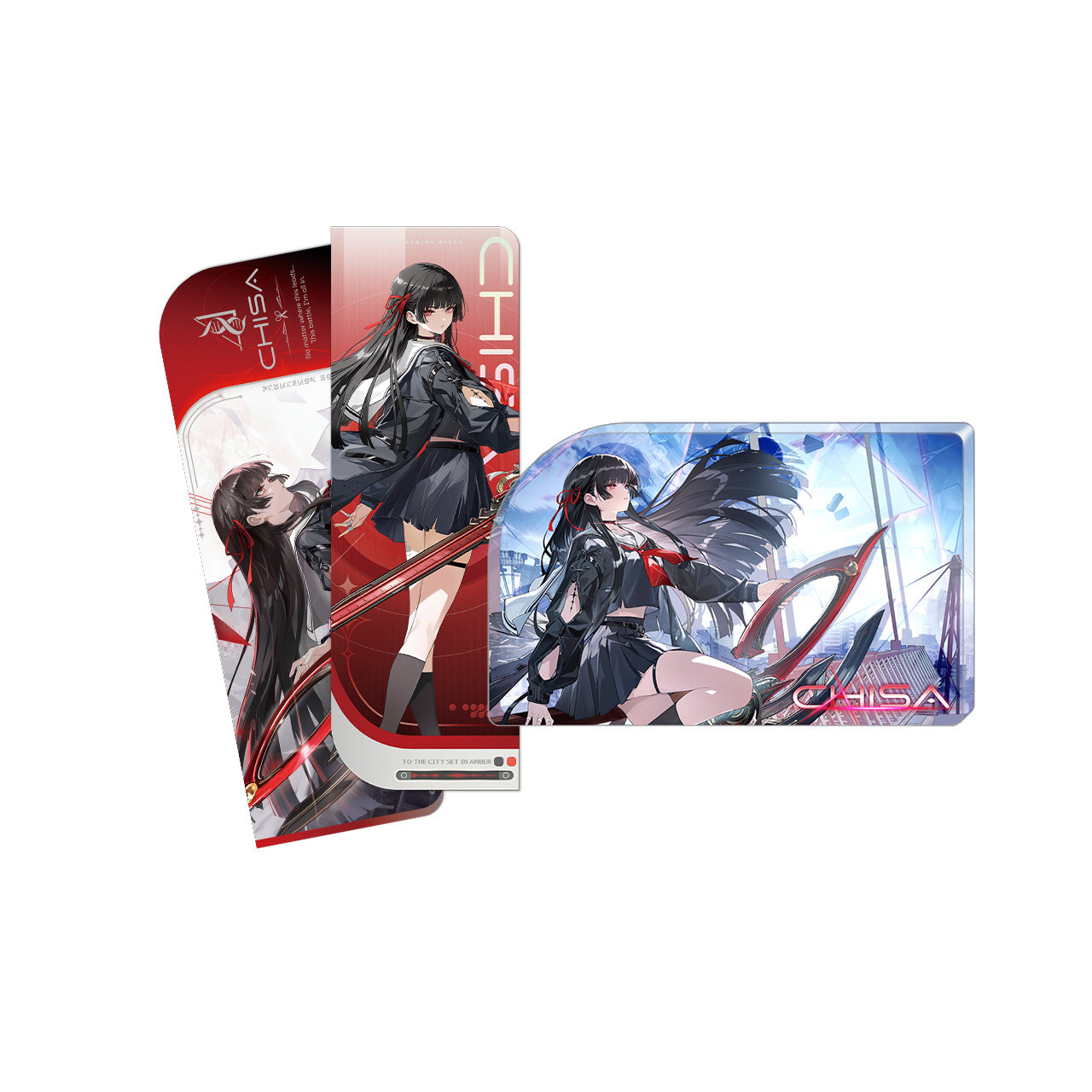 鳴潮 千咲 5点セット クリアファイル ポストカード×2 ホログラムチケット② 鳴潮 千咲 5点セット クリアファイル ポストカード×2 ホログラム