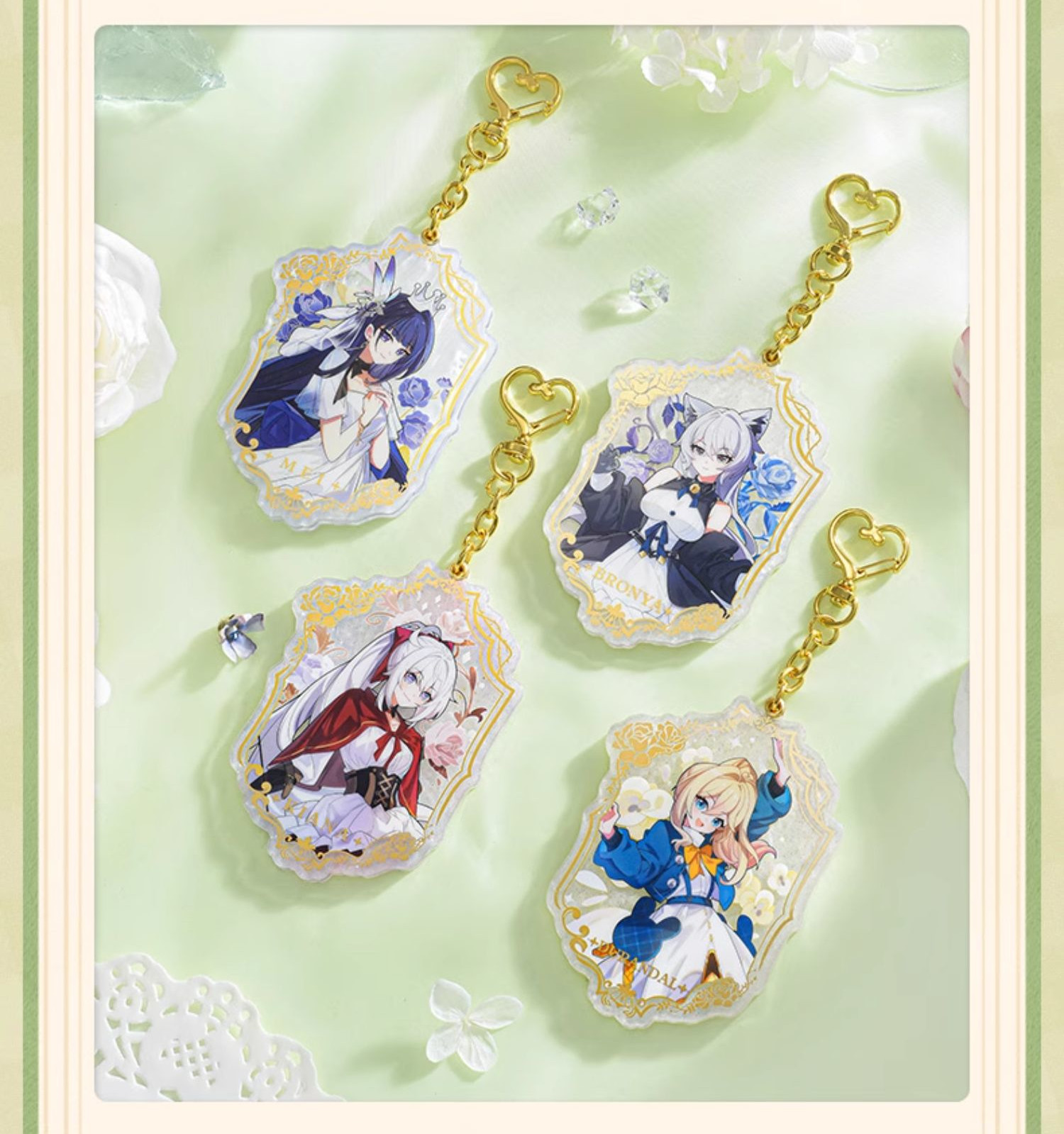 崩壊3rd 姫子　キーホルダー 崩壊3rd 錦繍年月 ちびキャラ アクリル キーホルダー&スタンド