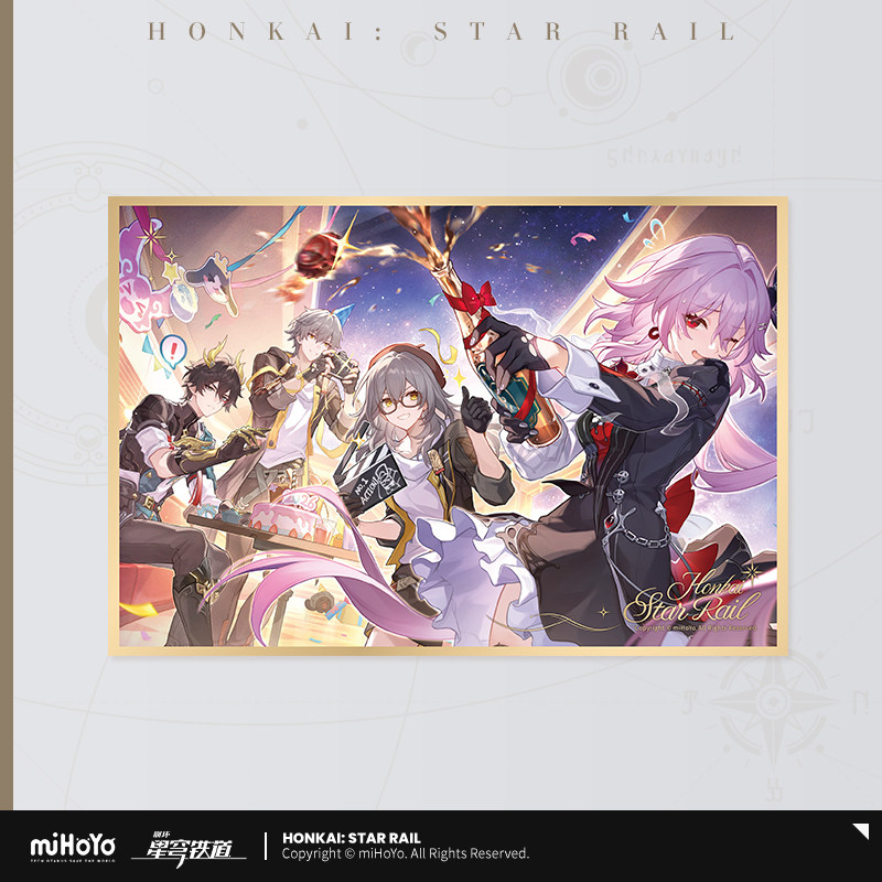 HSR 35pt】崩壊：スターレイル お祝いイラスト PET色紙 - HAKUTEA