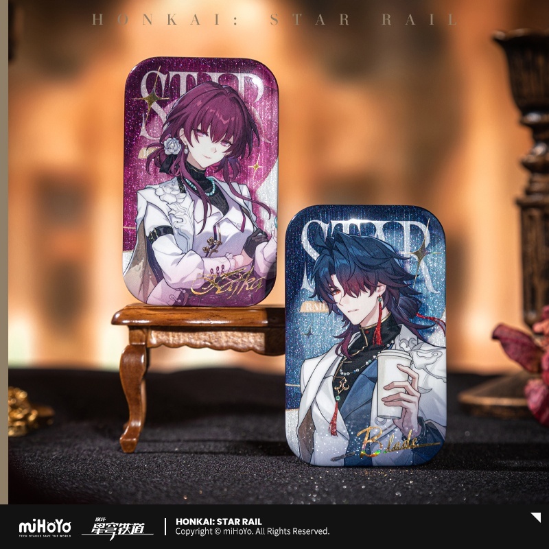 画像2: 【HSR 15pt】崩壊:スターレイル 列車巡遊・カフェコラボ スクエアバッジ【予約180日以内】 (2)