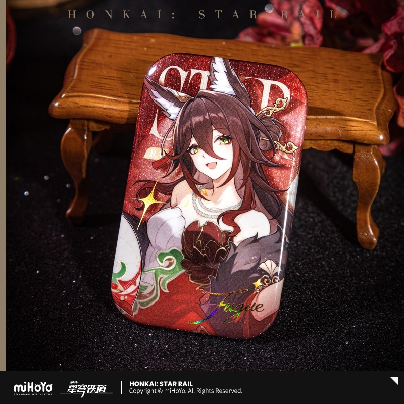 画像4: 【HSR 15pt】崩壊:スターレイル 列車巡遊・カフェコラボ スクエアバッジ【予約180日以内】 (4)